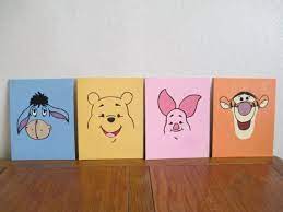 Winnie the pooh canvas painting. Disney S Winnie The Pooh Mini Pencil Case Canvas Character Artwork On Both Sides Kids Teens Home Items Home Garden