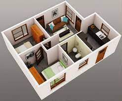 Padahal pintu dari kamar mandi punya. 30 Denah Rumah Type 36 Desain Minimalis 1 2 Lantai