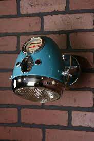 35 Cool Ways To Recycle Motorcycle Parts Into Your Decor Garage Decor Automotive Decor Car Part Art
