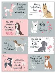 Kids Valentine Cards For School Cute Dog Valentines Day Tags For Boys Girls Instant Do School Valentine Cards Dog Valentine Cards Valentine S Cards For Kids