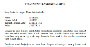 Pengertian surat lamaran kerja cpns dan fungsinya. Contoh Surat Perjanjian Tidak Mengulangi Kesalahan Bloggadogado