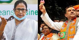 Bjp candidate suvendu adhikari is leading with around 7,000 votes. West Bengal It S Mamata Banerjee Versus Suvendu Adhikari In Nandigram