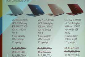 Become more productive with the aspire 7 laptop from acer. Harga Laptop Acer Dapat Diskon Selama Juli September