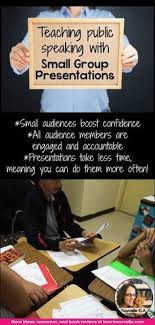 Teach Public Speaking With Small Group Presentations Nouvelle Ela Teaching Resources Public Speaking Teaching Speech And Debate