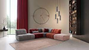 Canapé modulable déstructuré pour un salon atypique. Canape D Angle Modulable Safran Confort Et Design