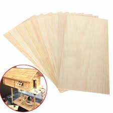 10x Balsa Wood Sheets Wooden Plate 200 100 1 5mm For House Ship Craft Model Diy Unbranded Wooden Plates Ship Craft Wood