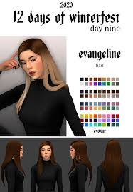 Mod sims 4 color sliders for hair and clothes. Evangeline Hair Evoxyr On Patreon In 2021 Sims Hair Sims 4 Sims