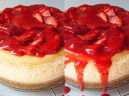 Erdbeer Kasekuchen Mit Keksboden Kasekuchen Mit Keksboden Keksboden Kuchen Erdbeerkuchen Rezept