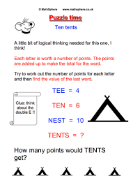 Material taken from the national . Free Maths Puzzles Mathsphere