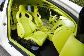 Custom Lime Green And Black Interior Green Leather Black Interior Car Seats