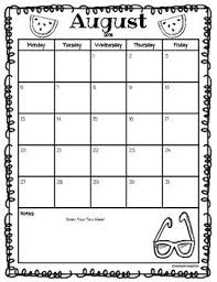 editable 2019 2020 monthly homework behavior calendars