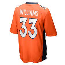 Men S Denver Broncos Javonte Williams Nike Orange Game Jersey