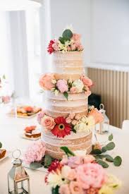 The 25 prettiest floral wedding cakes you've ever seen. Gallery Naked Wedding Cake With Pastel Flowers Deer Pearl Flowers