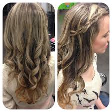 Pin By Shanae Comfort On Hair By Shanae Curled Hairstyles Picture Day Hair Graduation Hairstyles