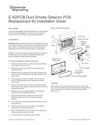 So it is important to realize how to eliminate smoke detectors. E Sdpcb Duct Smoke Detector Pcb Replacement Kit Installation Manualzz