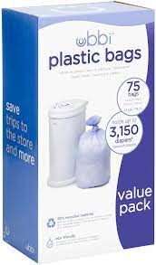 A diaper pail is your solution to keeping things clean and avoiding a stink. Amazon Com Ubbi Disposable Diaper Pail Plastic Bags Made With Recyclable Material True Value Pack 75 Count 13 Gallon Baby