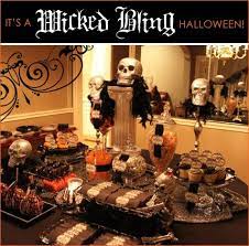 Black lace tulle (for backs of chairs and table runner) burgundy table runner. Pin By Renee Edwards On Halloween Food Party Ideas Halloween Party Dinner Halloween Entertaining Halloween Party