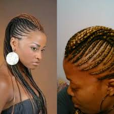 Inspiration Coiffure Afro De Belles Nattes Couchees Avec Rajouts De Couleur Cuivres Et Noires