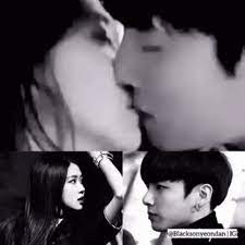 Surene , hunri , seulkai , wenyeol ,sung. Rosekook Kiss Gif Rosekook Kiss Kpop Discover Share Gifs Cute Couples Kissing Kpop Couples Bts Girl