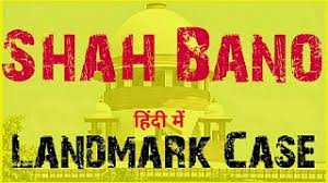 (cj), desai, d.a., reddy, o. Shah Bano Case Mohd Ahmed Khan Vs Shah Bano Begum Case Law Youtube