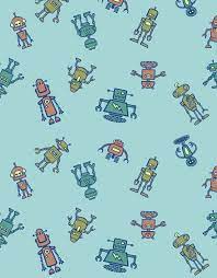 Collection by lori siebert studio • last updated 10 days ago. Robo Pattern Pattern Art Robot Print Art Prints