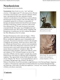 , namely order, balance, clarity, economy. Neoclassicism Arts General
