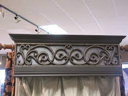 Faux Wrought Iron Cornice Decorative Insert Window Decor Faux Window Iron Decor