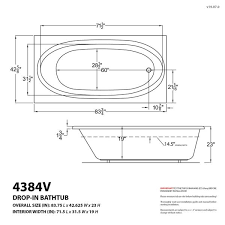 Knowing standard bathtub sizes is the first step toward smart, effective bathroom planning. Universal Tubs Imperial 7 Ft Rectangular Drop In Whirlpool Bathtub In White Hd4384vwr The Home Depot