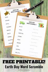 Use this feelings vocabulary worksheet featuring scrambled words and emoji images to introduce or reinforce a unit on emotions with your esl or printable baby shower word scramble. Free Printable Earth Day Word Scramble