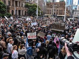 Thousands of people took to the streets of sydney and other australian cities on saturday to protest lockdown restrictions amid another surge in. Xjzpabn4duq3ym