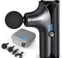 RENPHO Massagepistole, Mini Massage Gun, Tiefengewebe Percussion Muskel  Massage Pistole mit 4 Köpfen und 5 Modi, tragbare Größe, lange Lebensdauer  der ...