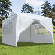 Shop for pop up canopy tent online at target. Outsunny10x10ft Folding Party Wedding Canopy Gazebo Pop Up Tent Easy Marquee W 4 Removable Sidewalls White Aosom Canada
