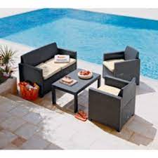 Buy Merano Rattan Effect 4 Seater Patio Set Express Delivery At Argos Co Uk Your Online Gray Patio Furniture Rattan Patio Furniture Garden Table And Chairs