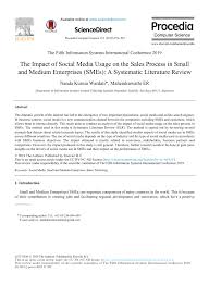 We then talk about some recent snapchat augmented reality partnerships, gen x's level of adoption across social media, and which platforms gen z folks think have the most genuine influencers. Pdf The Impact Of Social Media Usage On The Sales Process In Small And Medium Enterprises Smes A Systematic Literature Review
