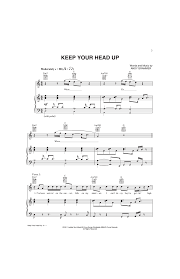 You don't know your worth. Keep Your Head Up By Andy Grammer J W Pepper Sheet Music