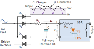 Electronic circuit drive by means of a relay. Solid State Relay Or Solid State Switch