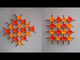 Wall Hanging Handmade Paper Flower Decoration Diy Crafts Youtube Handmade Flowers Paper Paper Flower Wall Decor Paper Flower Wall