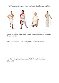Ancient greek civilians typically wore two pieces of clothing draped about the body: Ancient Greeks Clothing Teaching Resources