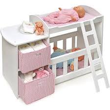 Badger Basket Doll Crib And Changing Station With 2 Baskets Muebles Para Bebe Muebles Para Ninos Muebles Para Munecas