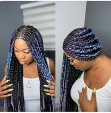 What hair is best for box braids? Best 2019 Braided Hairstyles Braiding Box Braids Cornrows And Weaves For You Zaineey S Blo Weave Hairstyles Braided Braided Hairstyles Box Braids Styling