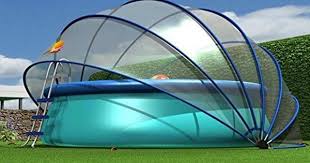 Sunnytent Rund Grosse L Komplett Transparent 540 X 540 X 270 Cm Ein Zelt Fur Mehrere Zwecke Geeignet Fur Schwimmbad Poolabdeckung Hintergarten Schwimmbader
