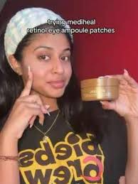 trying out the @MEDIHEAL retinol eye ampoule patches + would you try these?  #ninacimide #retinol #skincare #mediheal #koreanskincare [korean skincare,  mediheal, eye patches]