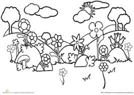 You can print out as many copies of this product as you like for your personal use only such as displaying the colored version on a social network or your website. Garden Coloring Pages Printables Education Com