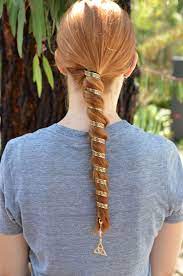 Gold Stainless Steel Ponytail Wrap Ponytail Wrap Hair Twisters Hair Styles