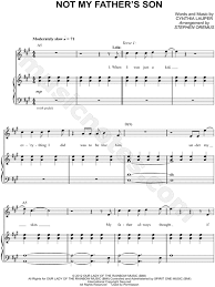 Check spelling or type a new query. Not My Father S Son From Kinky Boots Sheet Music In A Major Transposable Download Print Sku Mn0118970
