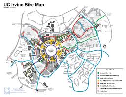 campus bike map university of california irvine university of california irvine map irvine campus bike map university of
