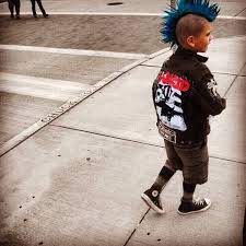 Parenting One Day Punk Rock Kid Wearing Converse And A Mohawk Punk Rock Baby Punk Baby Punk Boy