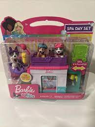 Barbie Pets Spa Day Playset, 8 Piece Connectible Playset with Pet  Multi-color | eBay