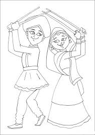 Color something creepy this halloween with free coloring pages for kids and adults! Navratri And Dussehra Festival Coloring Pages