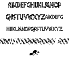 All rights reserved (fonts by the wondermaker). Jurassic Park Font Filmfonts Fontspace Jurassic Park Dinosaur Font Jurassic